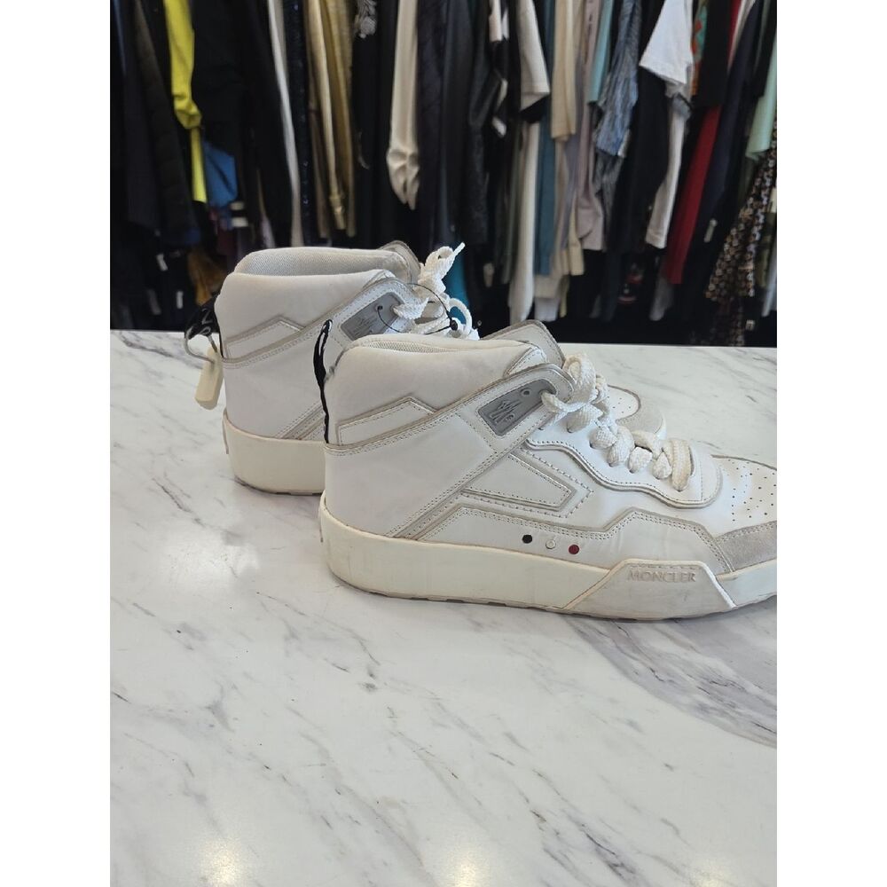 Moncler White High-Top Athletic Sneakers